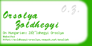 orsolya zoldhegyi business card